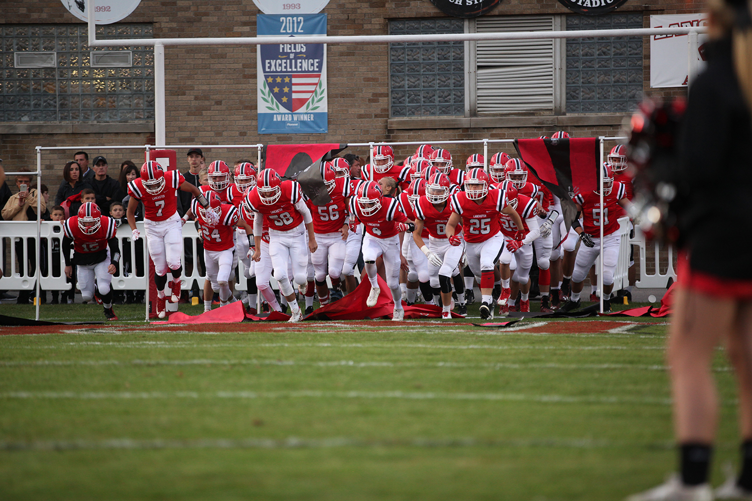 Legends getting Announced Lancaster Legends Football 09.01.17 Lancaster vs Bennett