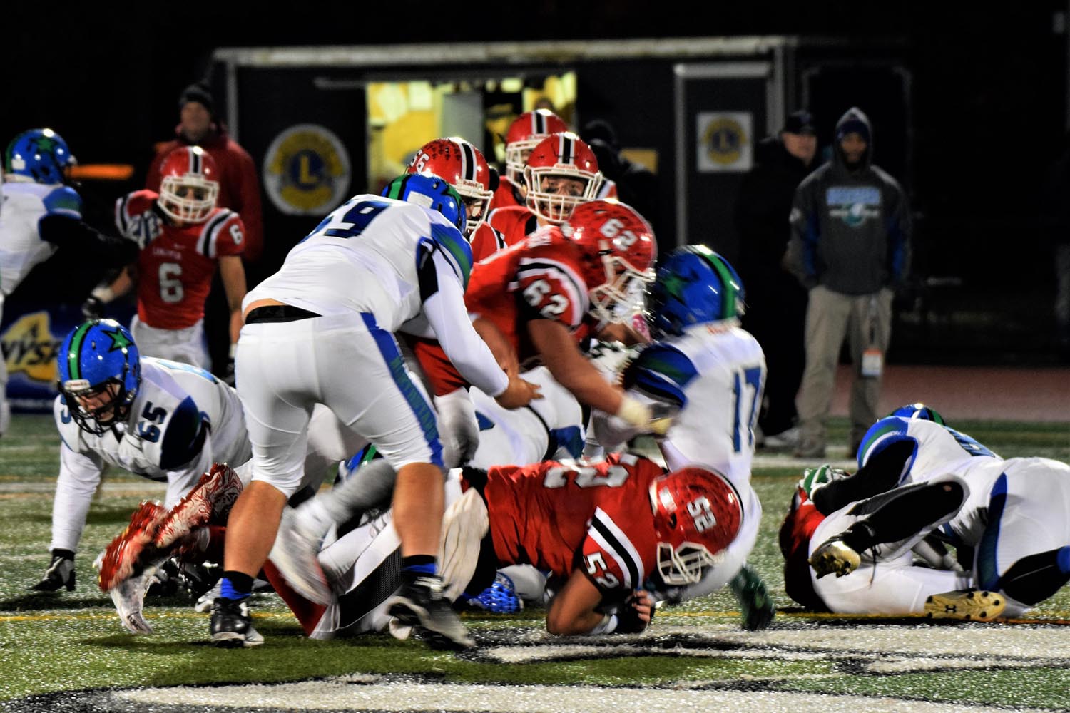 The Legends with the gang tackle against CNS Lancaster Legends Varsity Football 11.18.17 vs Cicero-North Syracuse