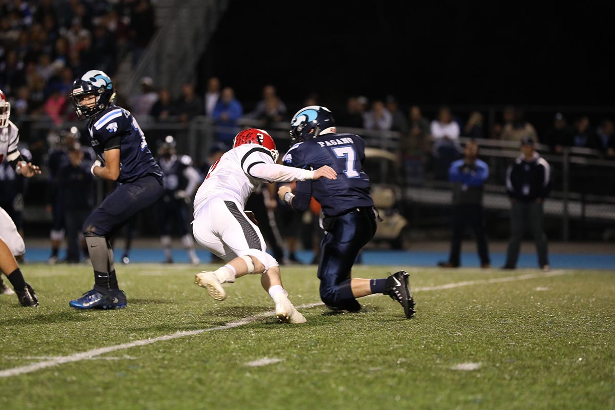 Lancaster looking to sack the Depew QB Lancaster Legends Football 10.13.17 Lancaster vs Depew