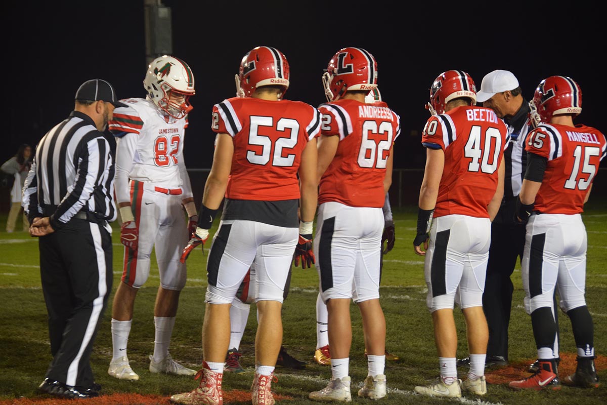 The Coin Toss Lancaster Legends Football 10.27.17 Lancaster vs Jamestown Playoffs