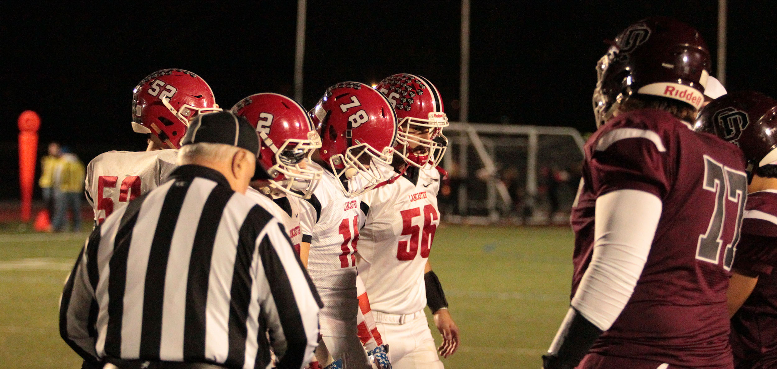 Lancaster Legends Captains at the cointoss