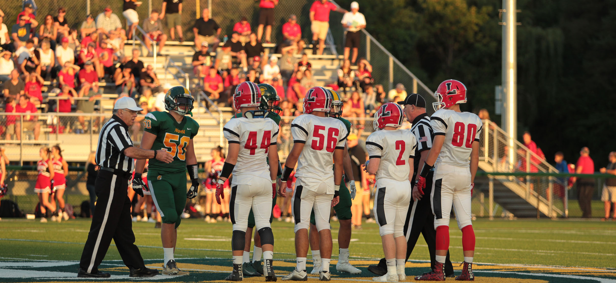 Captains at midfield