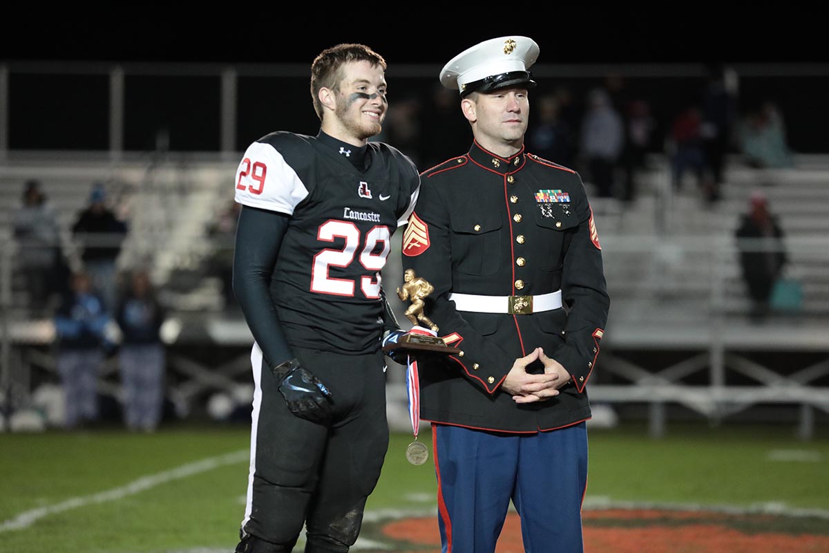 Gardner honored after the game