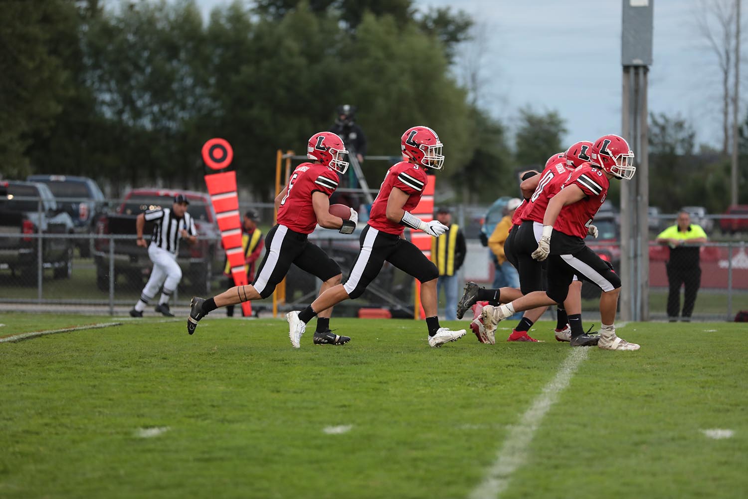 Lancaster Legends returning the opening kickoff