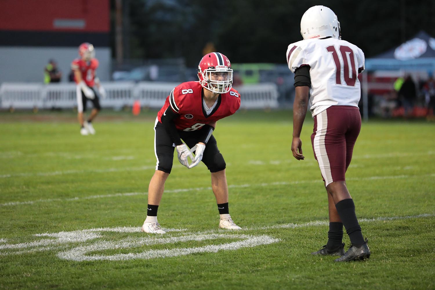 Lancaster Legends DB covering the WR