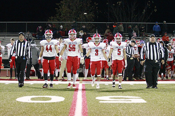 The Captains going out for the cointoss