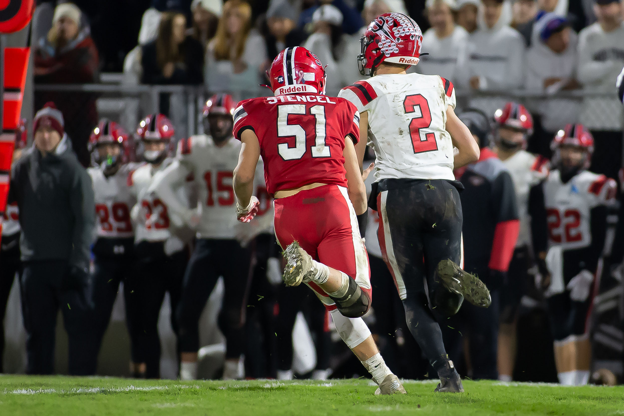 Lancaster vs Clarence Running Down the QB!