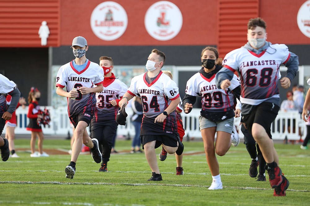 Lancaster vs Hutch Tech 2021 Lancaster Youth Football Runs on Foyle-Kling Field