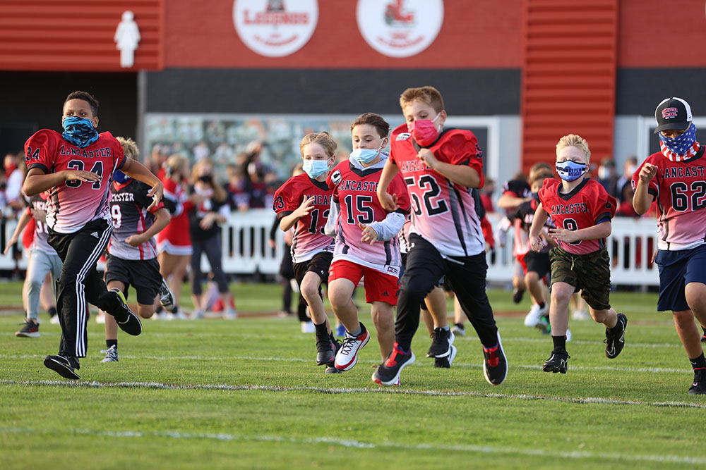 Lancaster vs Hutch Tech 2021 Lancaster Youth Football Runs on Foyle-Kling Field