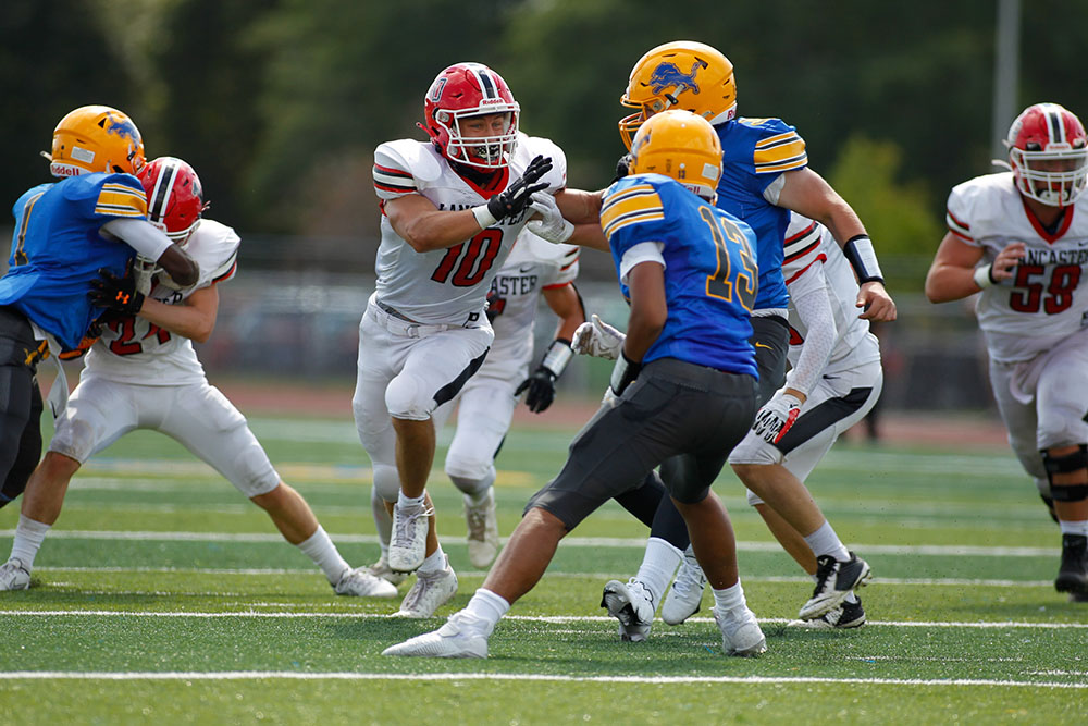 Lancaster vs Lockport Lions Defense!