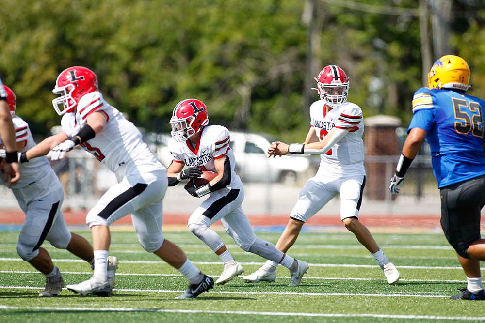 Lancaster vs Lockport Lions Handoff