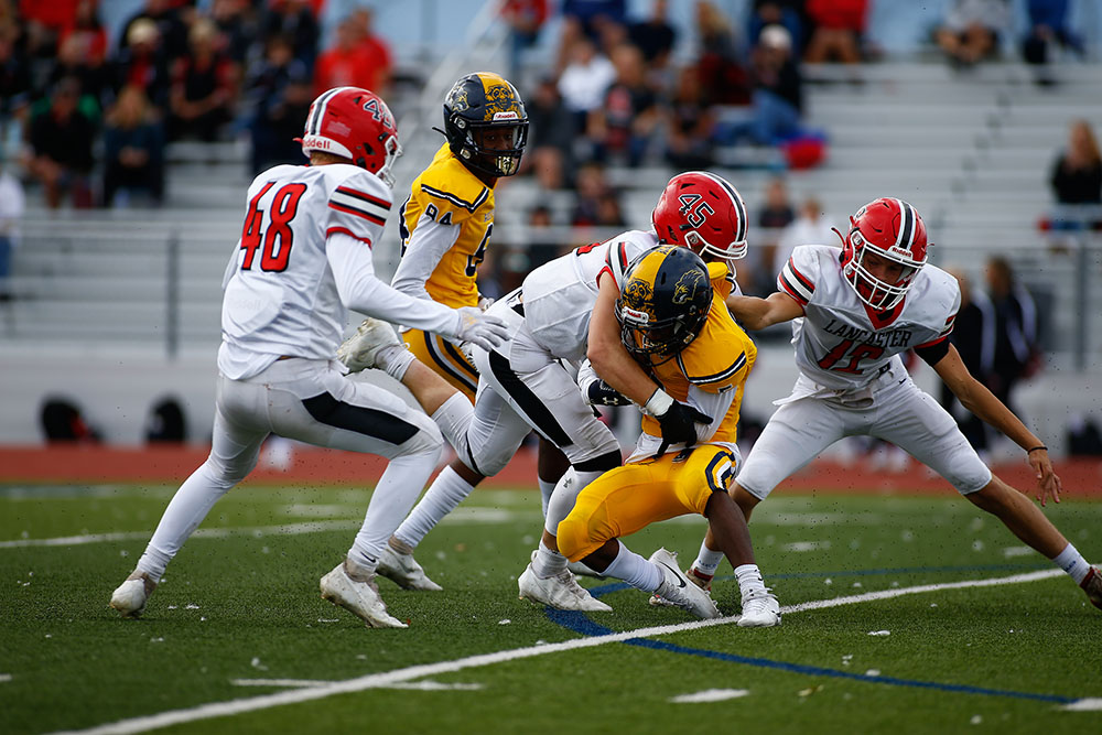 Lancaster vs Niagara Falls Tackle!