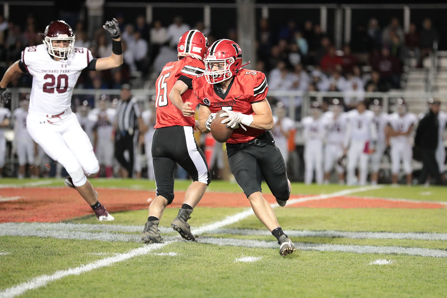 Lancaster vs Orchard Park 2019 Lancaster Receiver