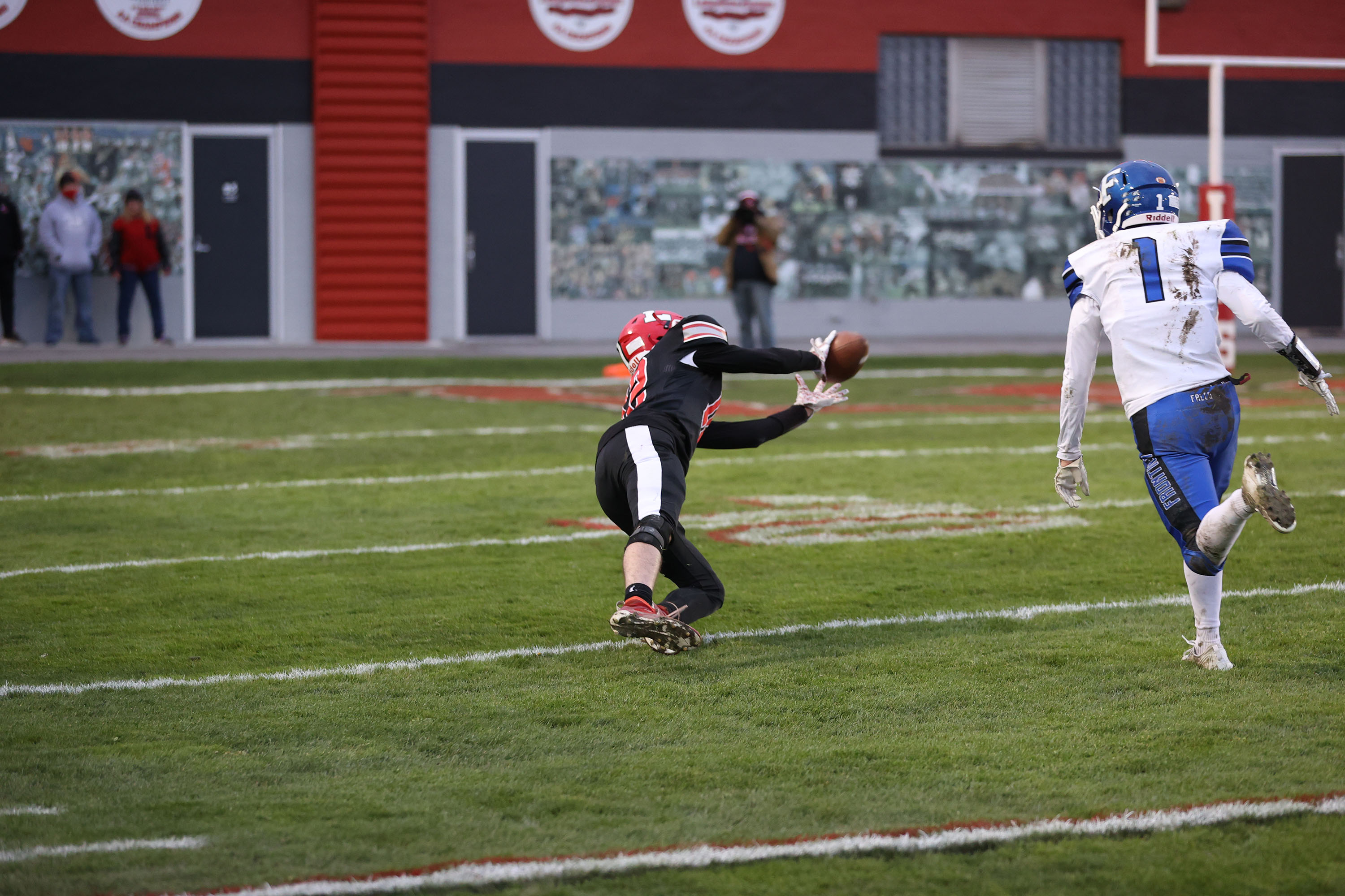 Lancaster vs Frontier Falcons 4th Down stop!