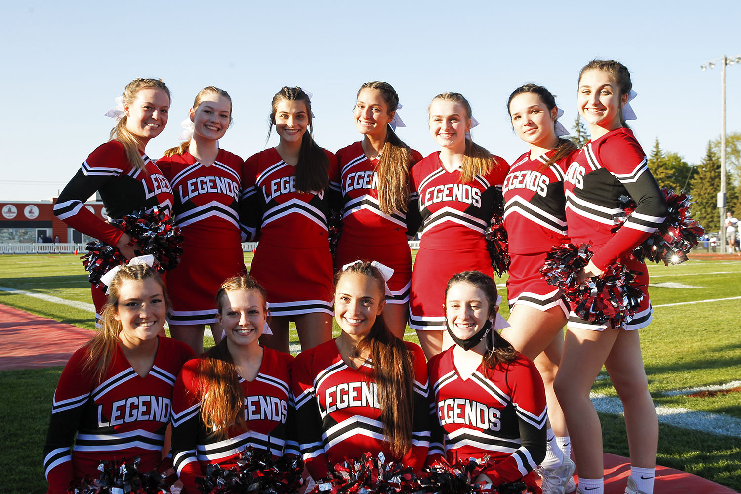 Lancaster vs Orchard Park! Legend Cheerleaders!