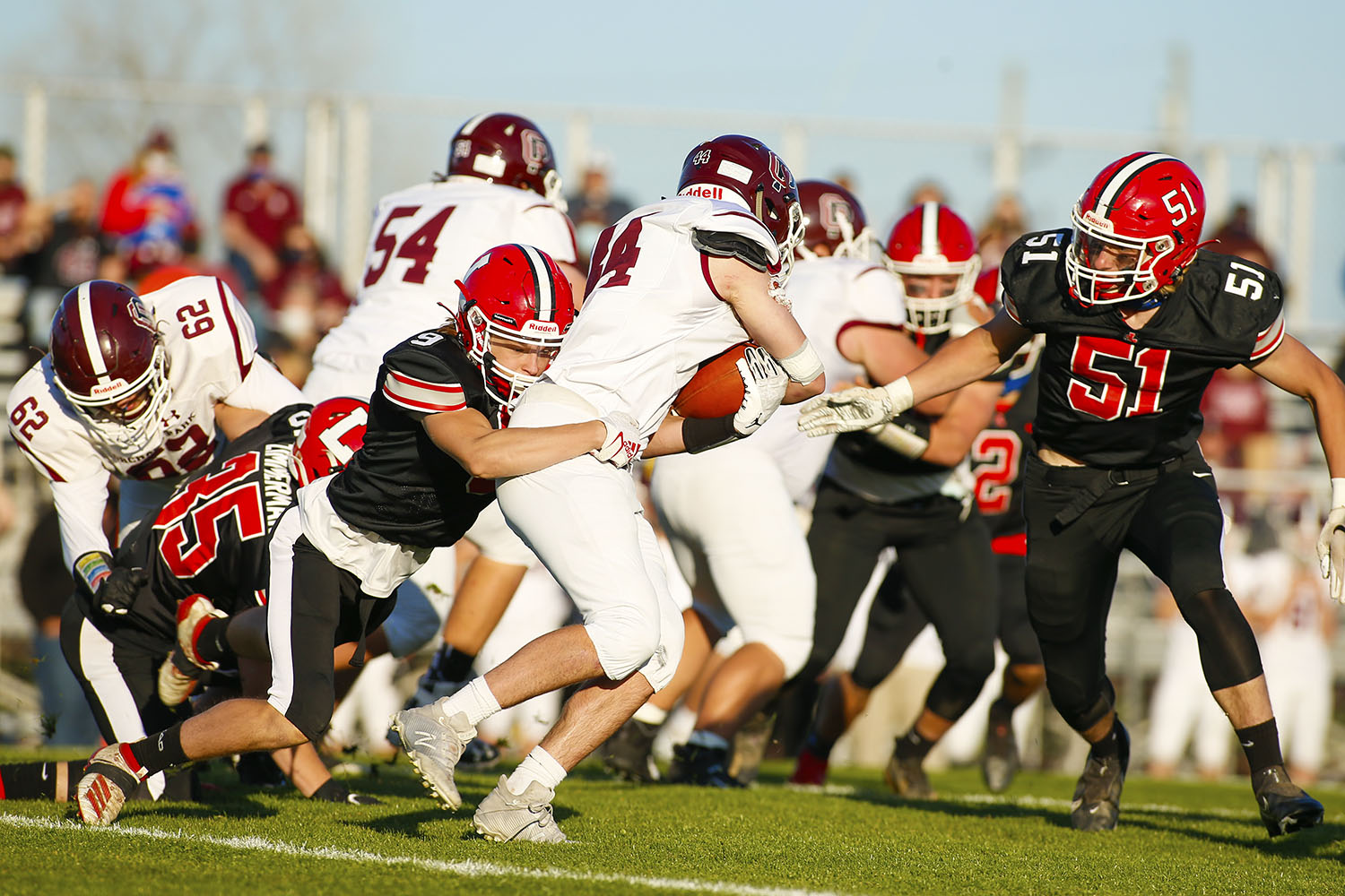 Lancaster vs Orchard Park Legends make the tackle!