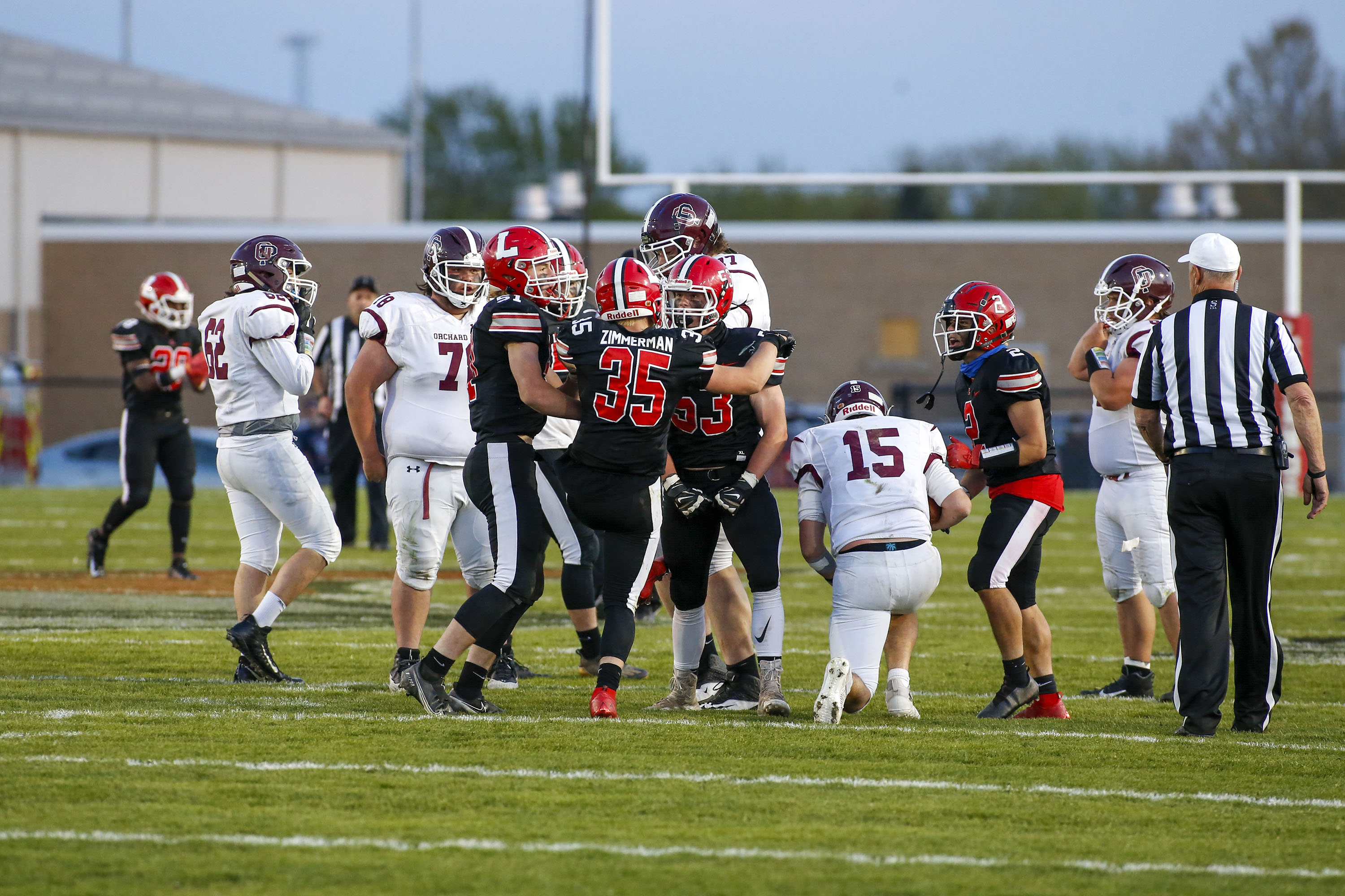 Lancaster vs OP Legend Makes the tackle!