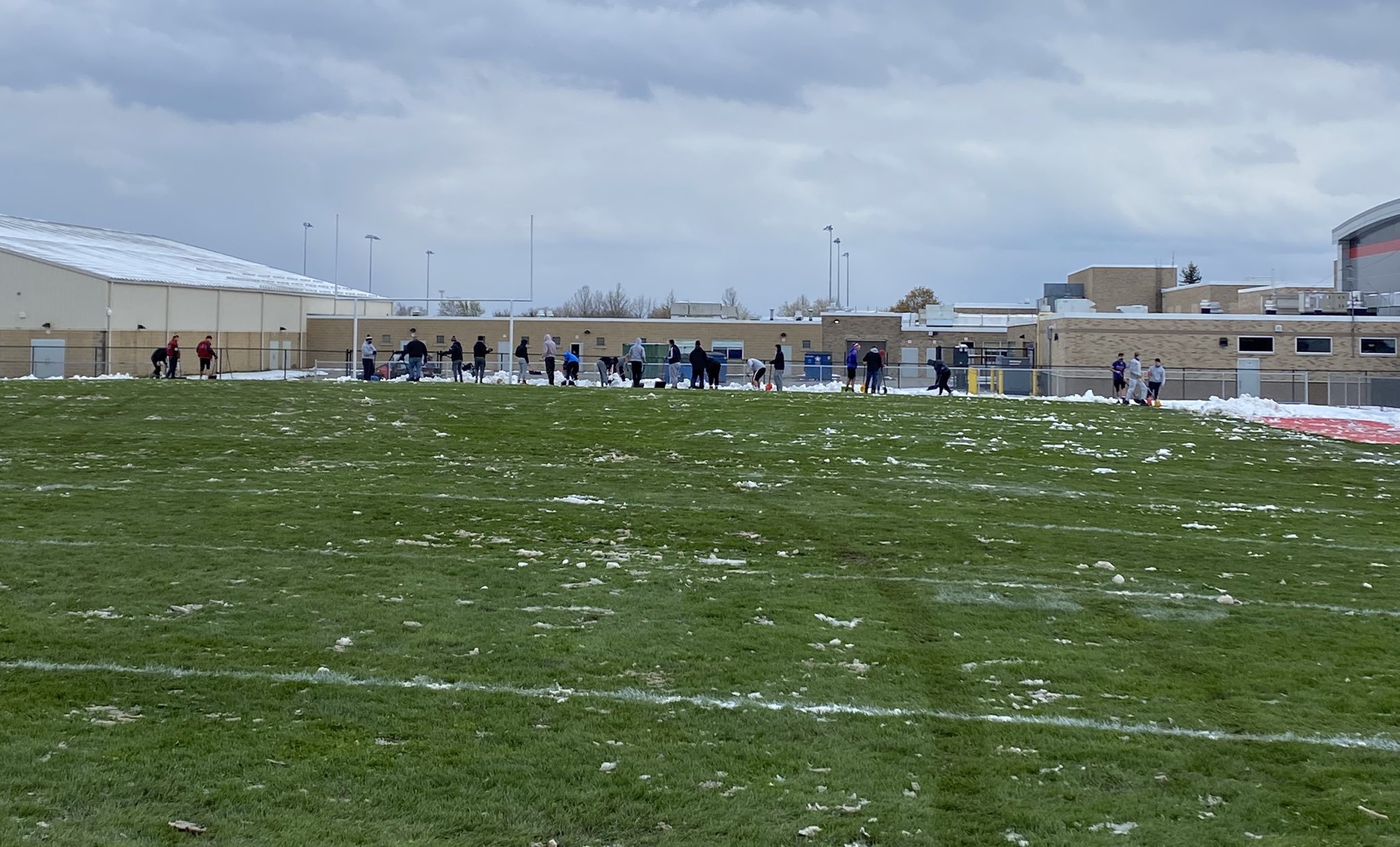 Snow Day at Foyle-Kling Field April 21st 2021