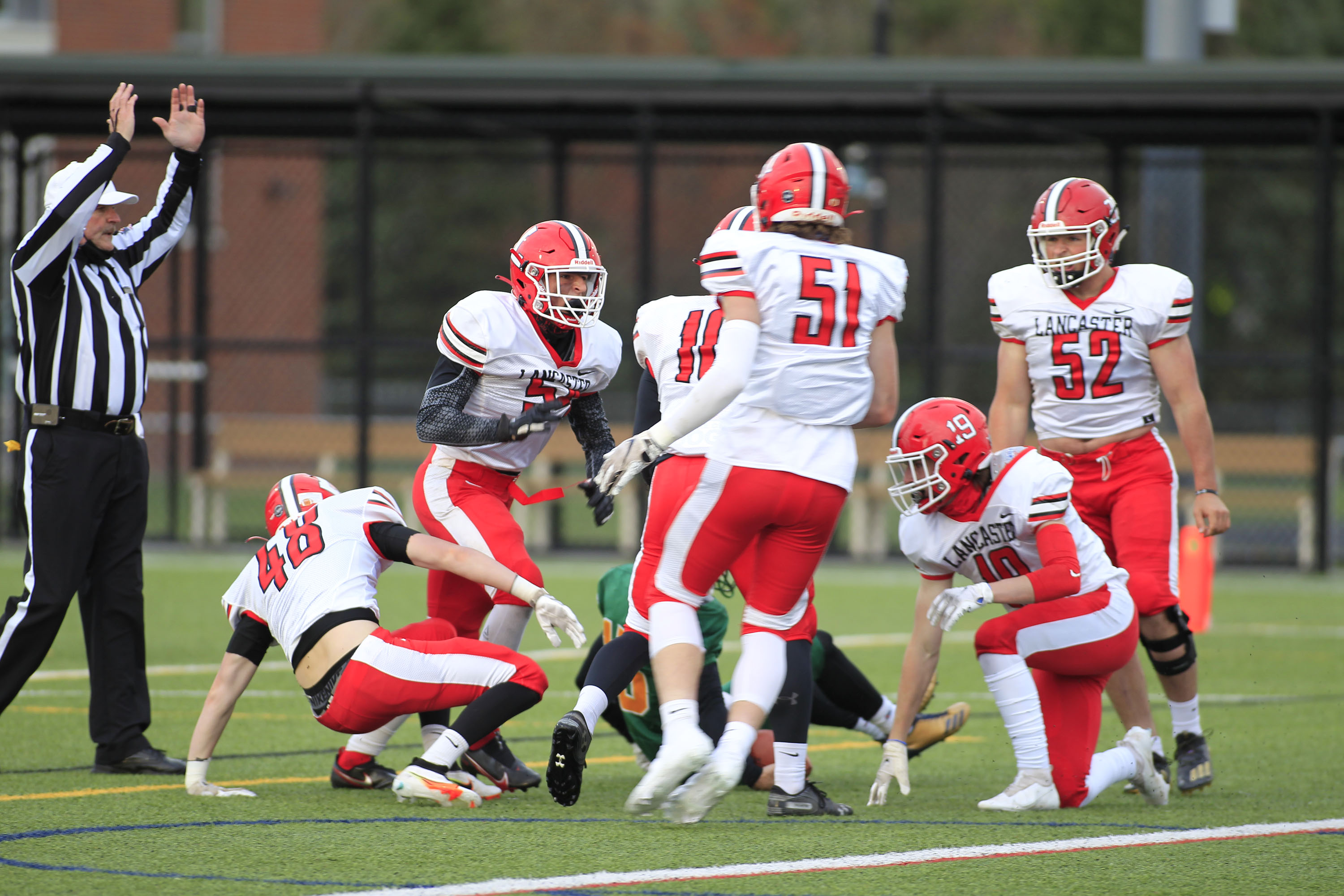 Lancaster vs Williamsville North Lancaster gets the Safety!