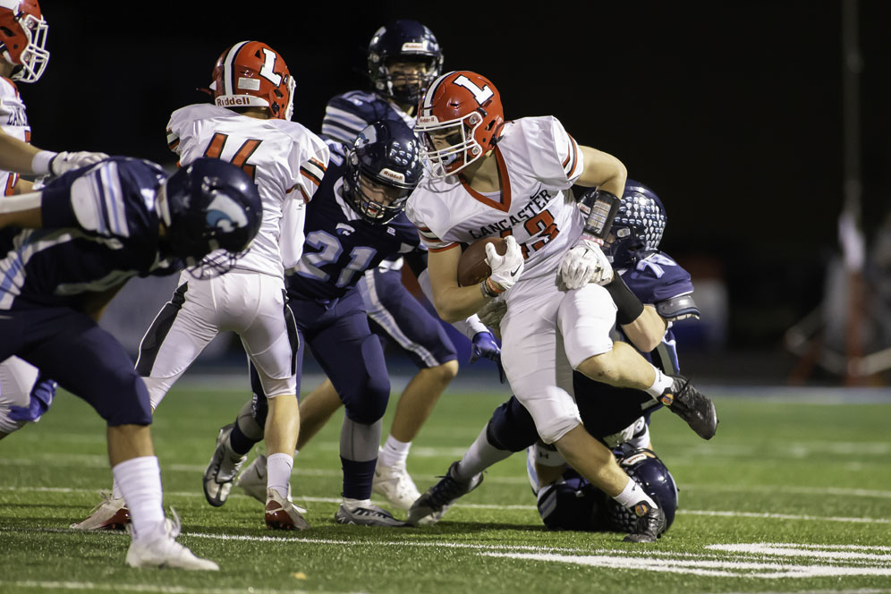 Lancaster vs Depew - RB trying to break free