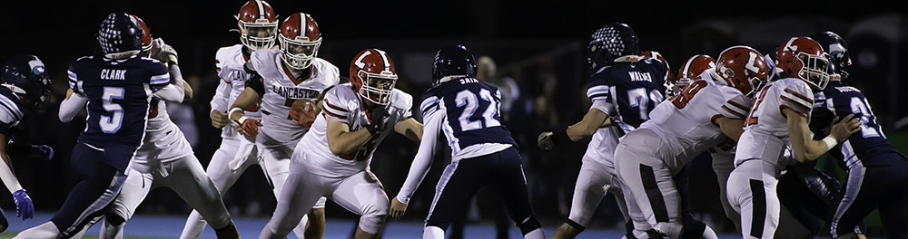 Lancaster offense running the ball