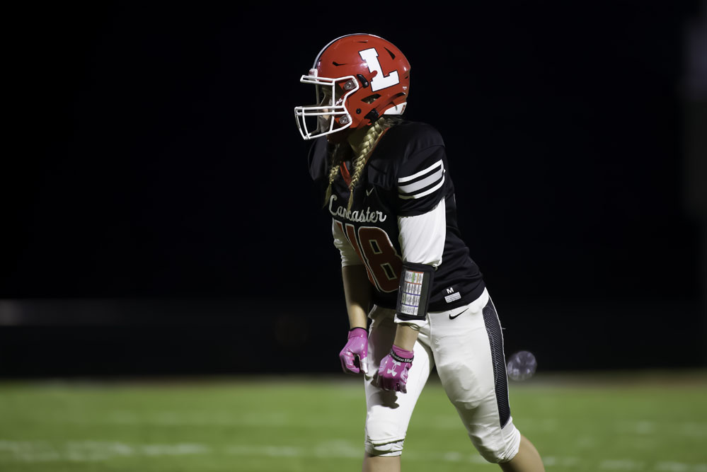 Lancaster WR Ready for the play