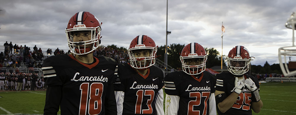 Lancaster Captains at the Coin Toss