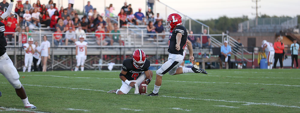 Lancaster kicks a 35 yard field goal