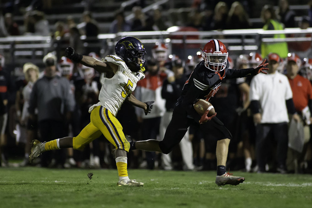 Lancaster ball carrier looking for daylight