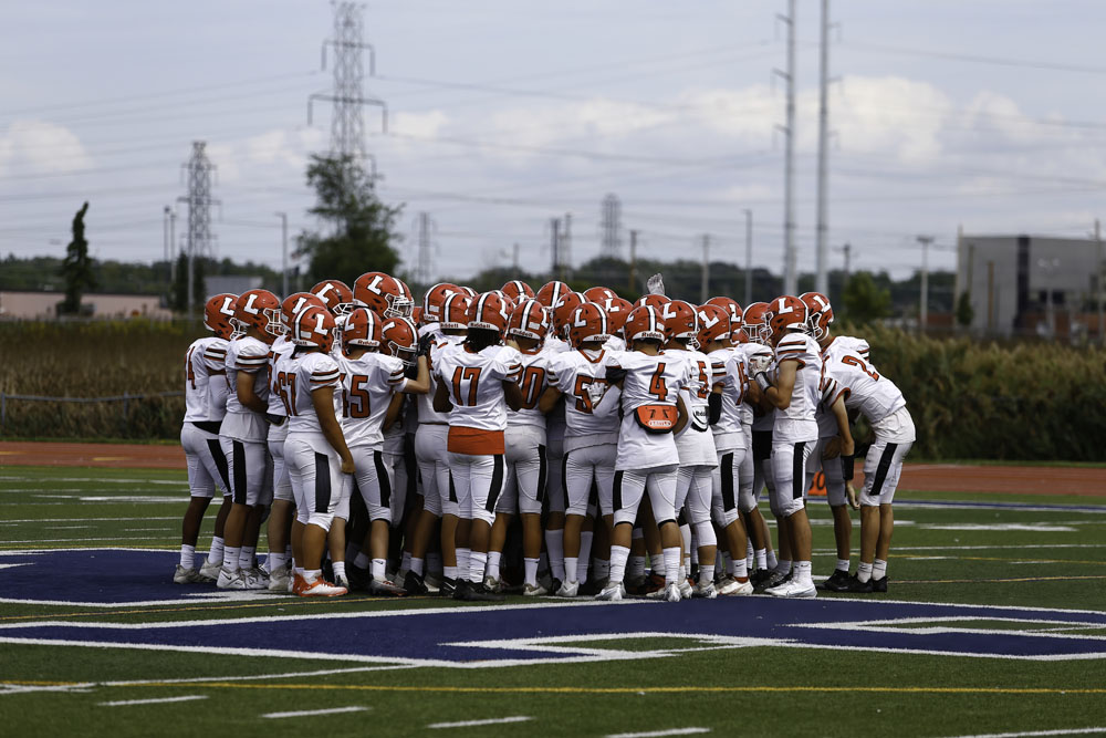 Lancaster vs Niagara Falls Huddle before the Game