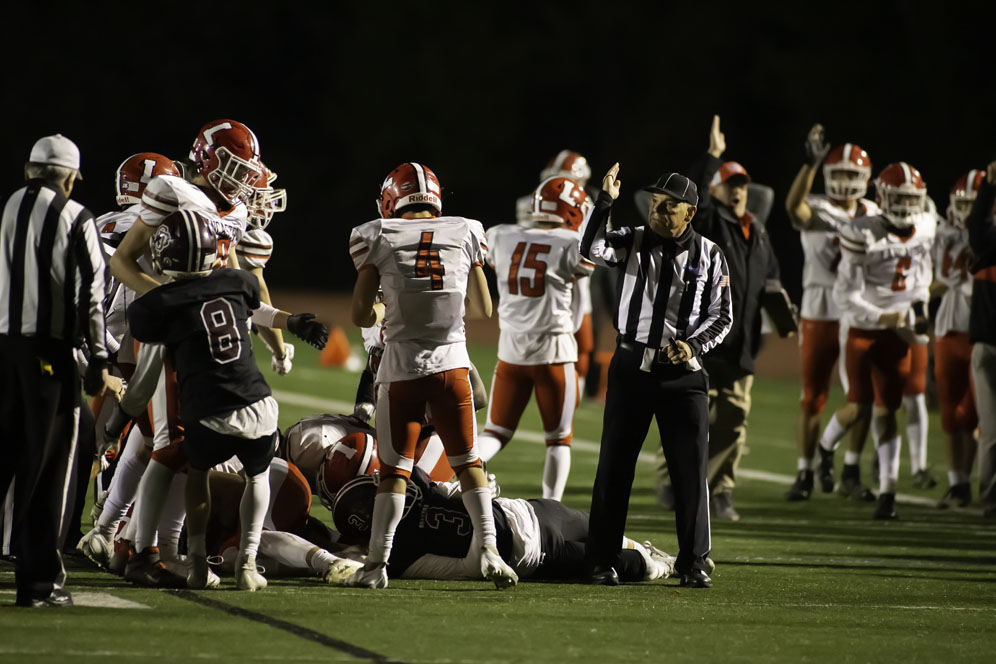 Lancaster vs Orchard Park- Legends fumble recovery