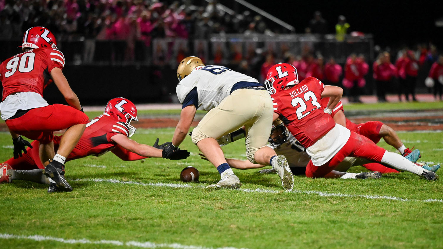 Fumble recovery for Lancaster