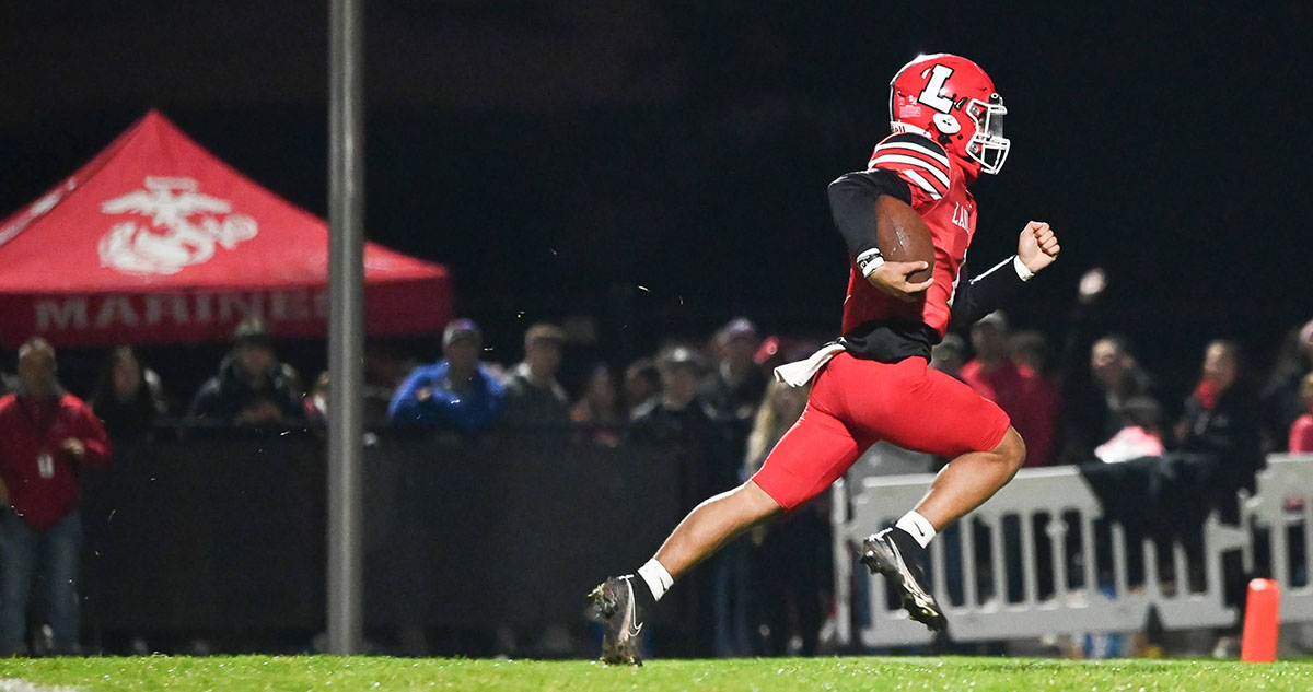 Lancaster RB long run for a TD