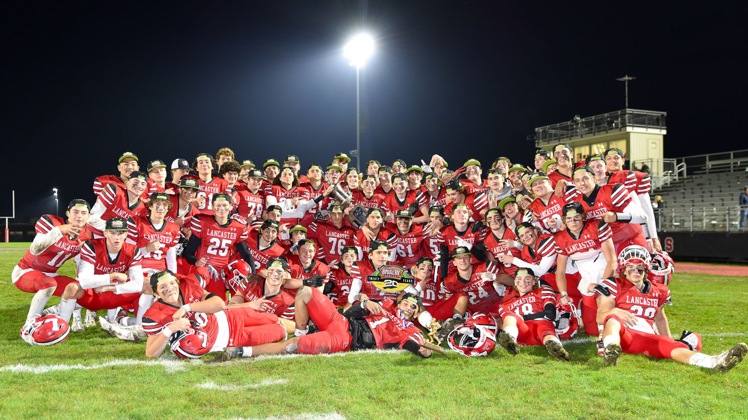 Lancaster celebrating the victory