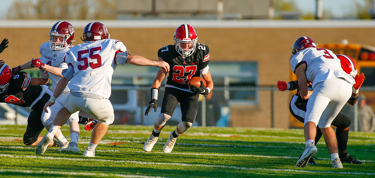 Micah Harry hitting the hole against OP