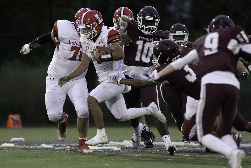 Lancaster Running back hitting the hole