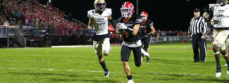 Lancaster Legends vs Canisius Crusaders Micah Harry scoring a TD