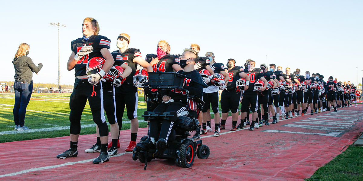 Lancaster Legends during the National Anthem