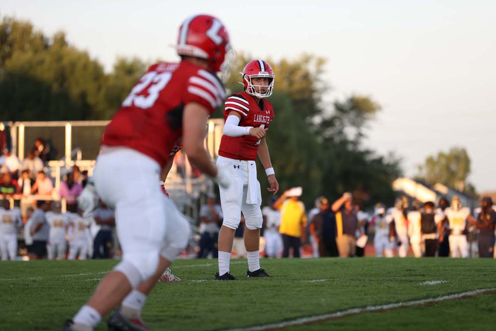 Lancaster Quarterback Calling signals