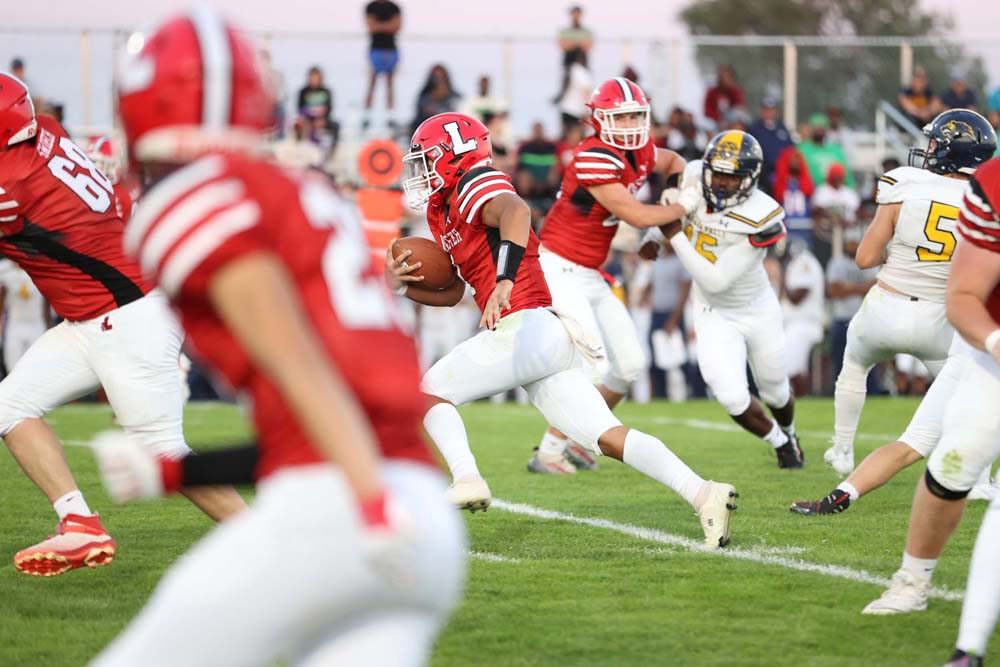 Lancaster Legends Running the ball