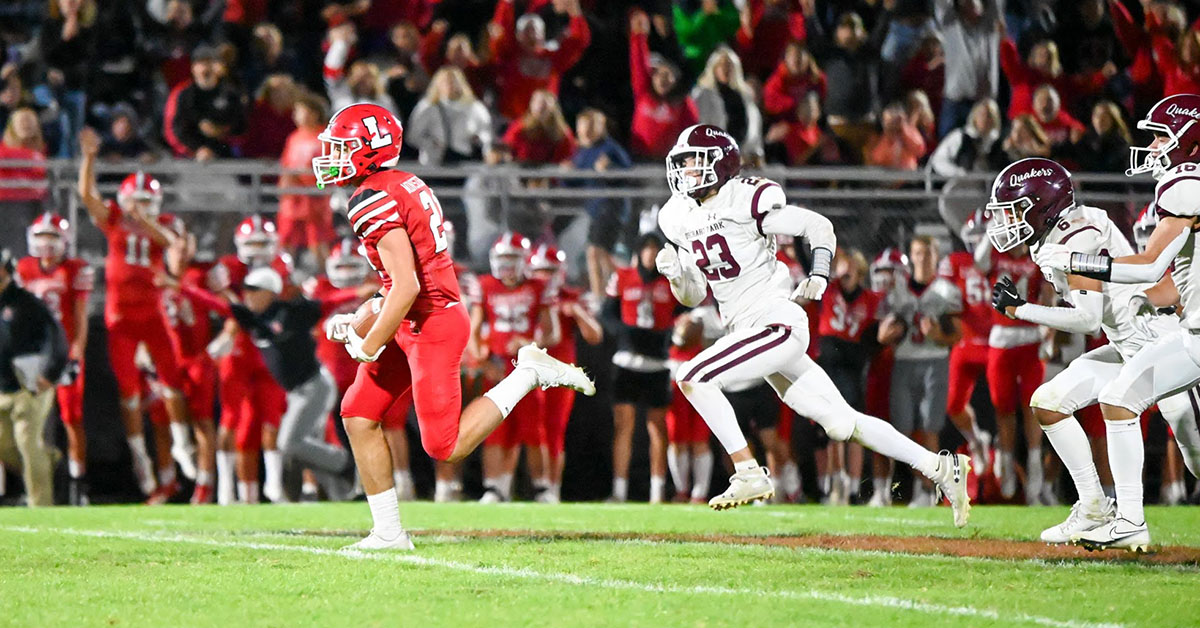 Touchdown catch and run against Orchard Park