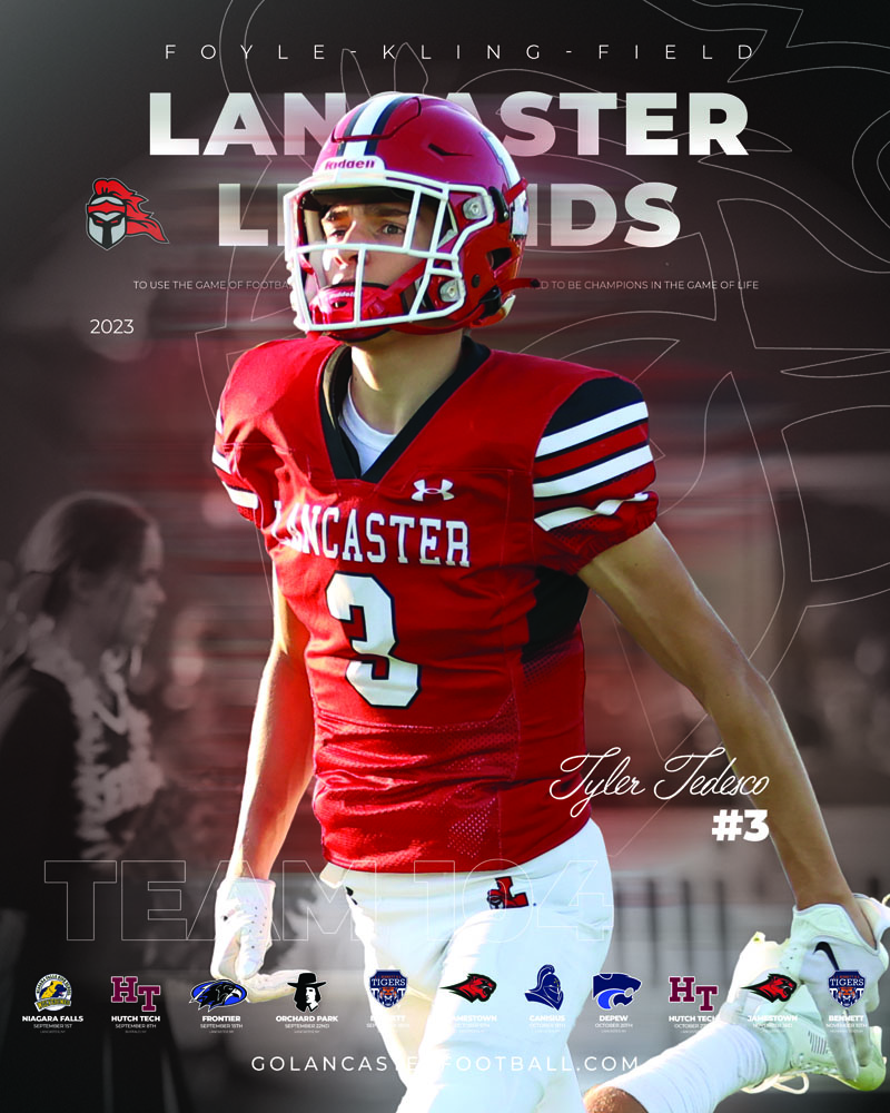 2023 Tyler Tedesco Football Poster