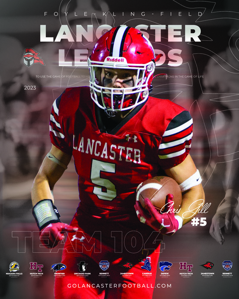 2023 Chris Gill Lancaster Football Poster