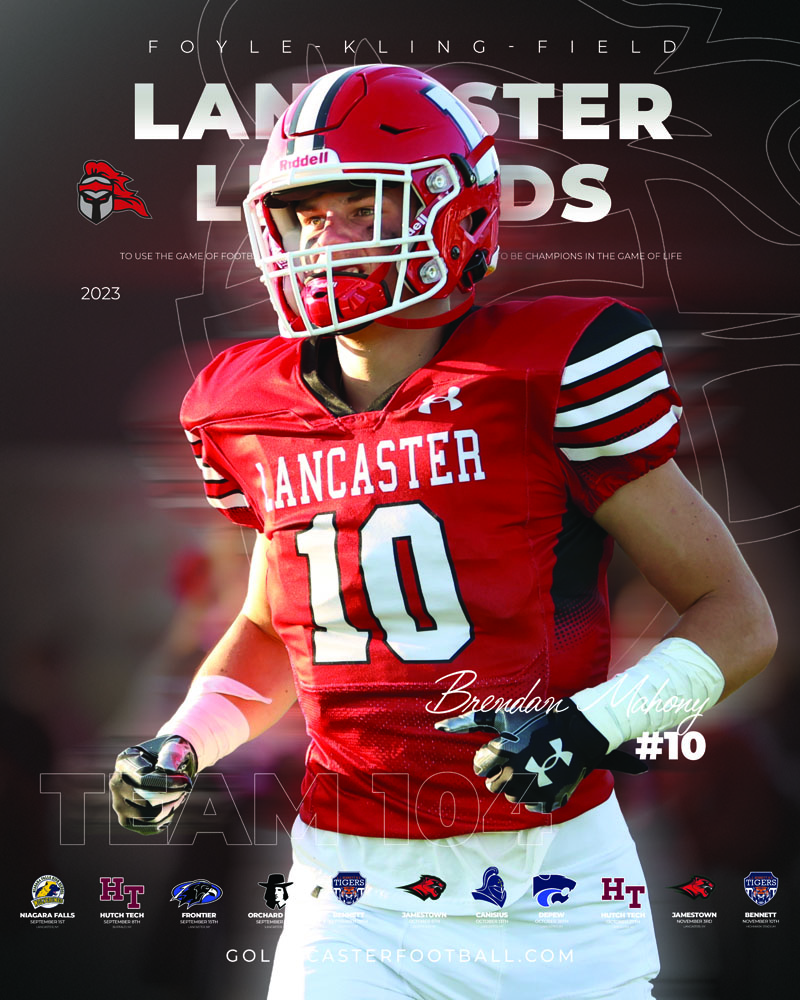 2023 Brendan Mahony Lancaster Football Poster