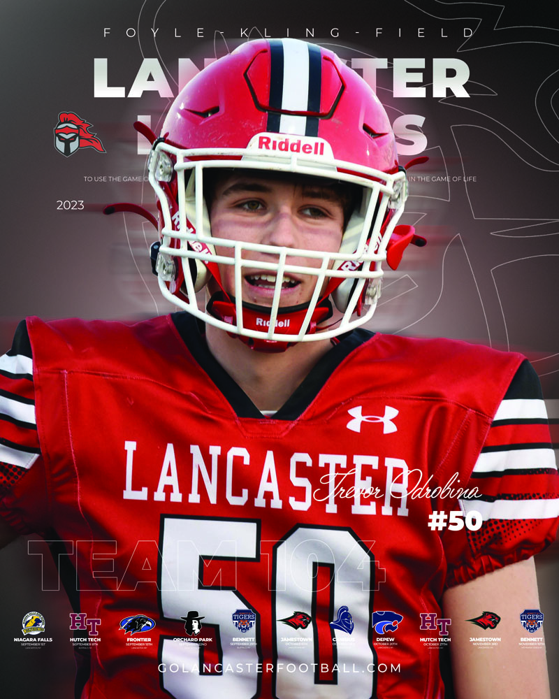 2023 Trevor Odrobina Lancaster Football Poster