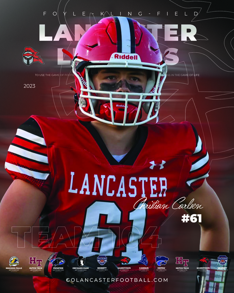 2023 Christian Carlsen Lancaster Football Poster