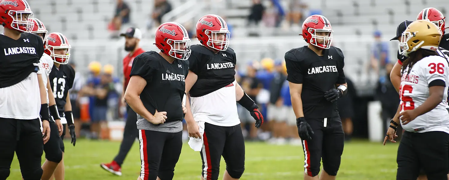 Lancaster Legend Lineman getting ready