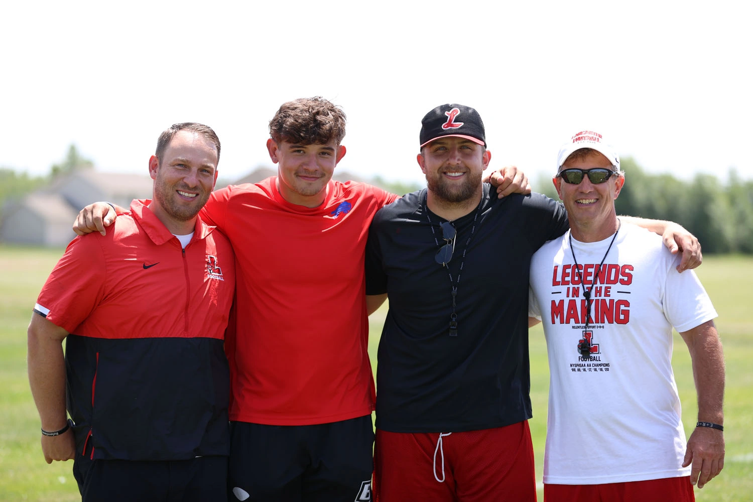 Lancaster Legends coaches with Joe Andreessen