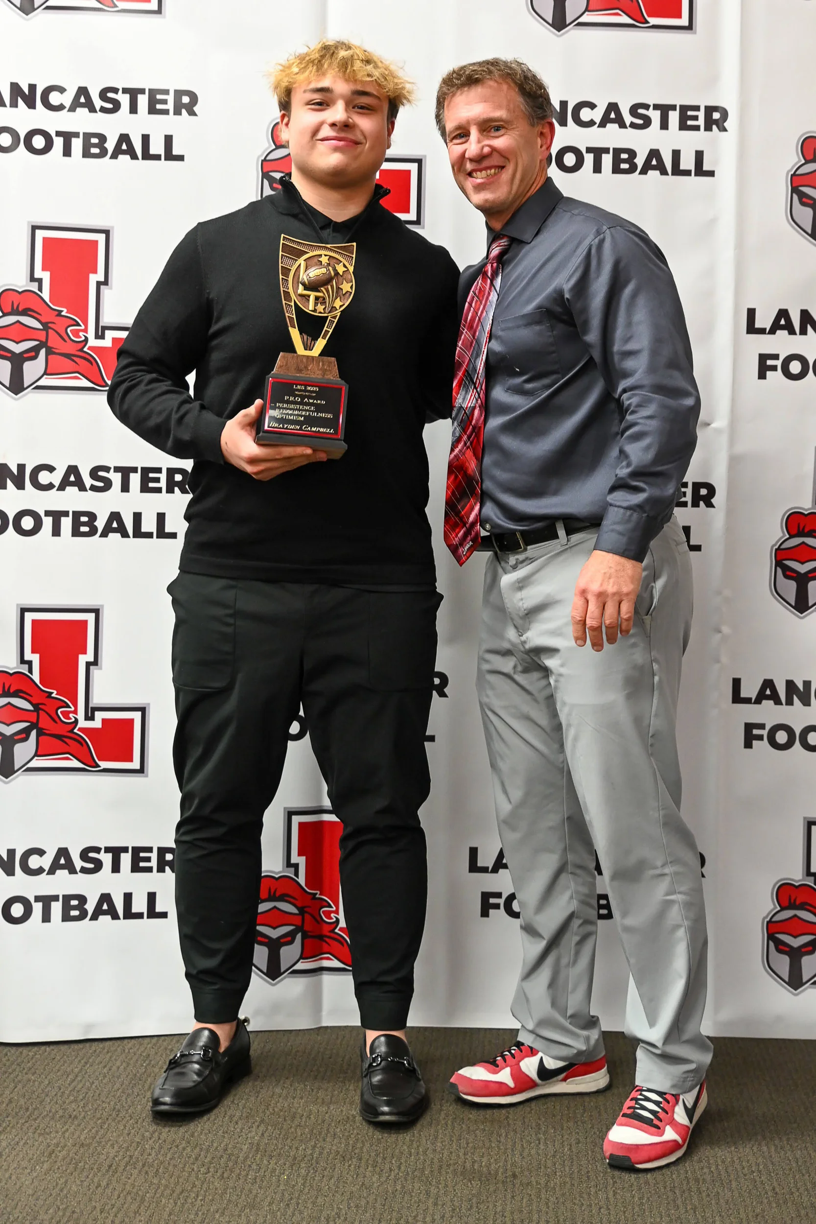 PRO Award Campbell with Coach Mansell