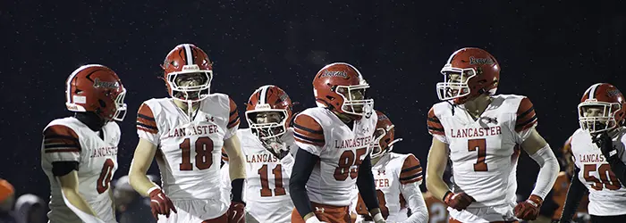 Lancaster Football coming off the field